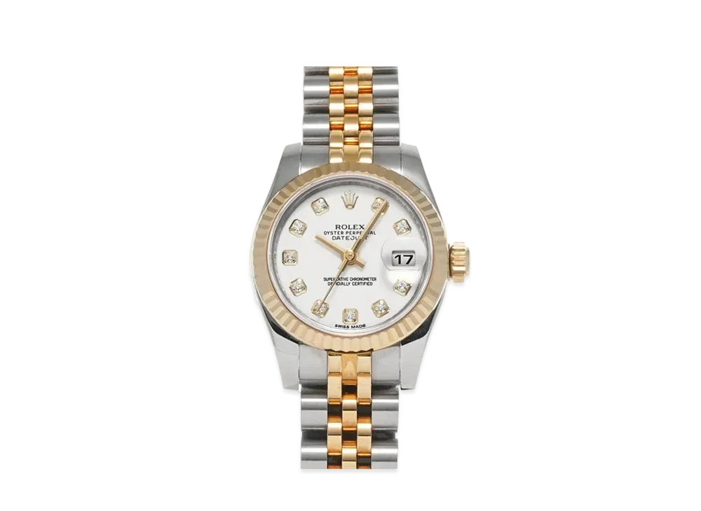 ROLEX Lady-Datejust 10P Diamonds "White/Stainless Steel/Yellow Gold"