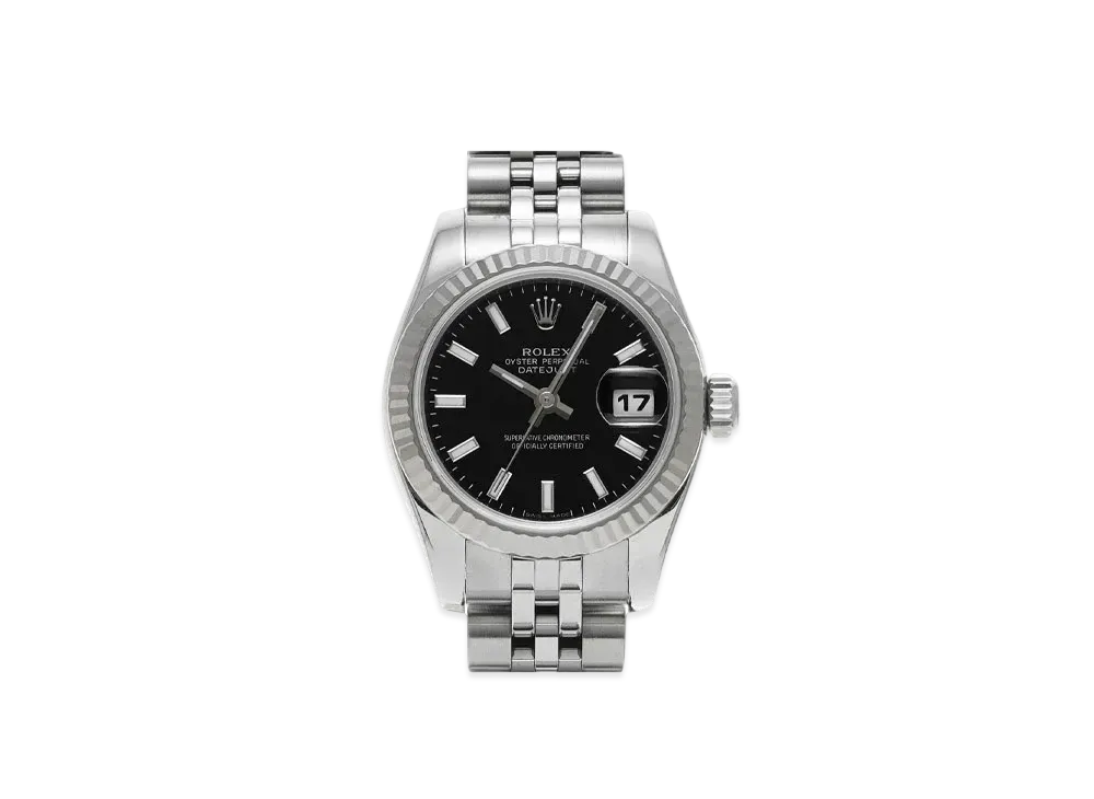 ROLEX Lady-Datejust "Black/Stainless Steel/White Gold"