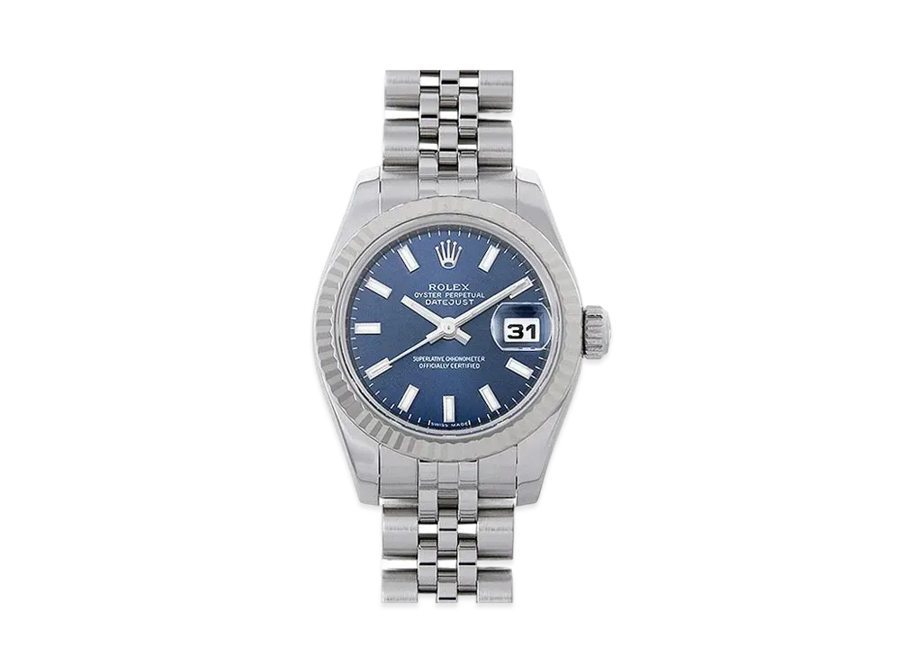ROLEX Lady-Datejust "Blue/Stainless Steel/White Gold"