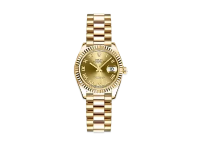ROLEX Lady-Datejust "Champagne Roman/Yellow Gold"