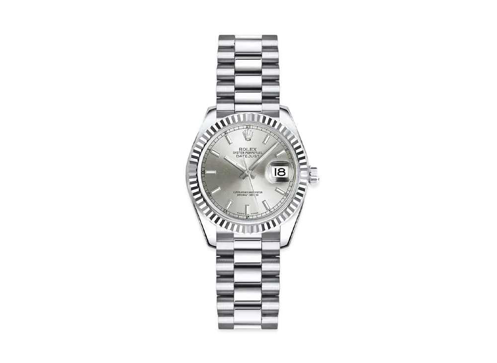 ROLEX Lady-Datejust "Silver/White Gold"