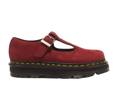 Dr.Martens Zebzag Mary Jane Shoes "Cherry Red"