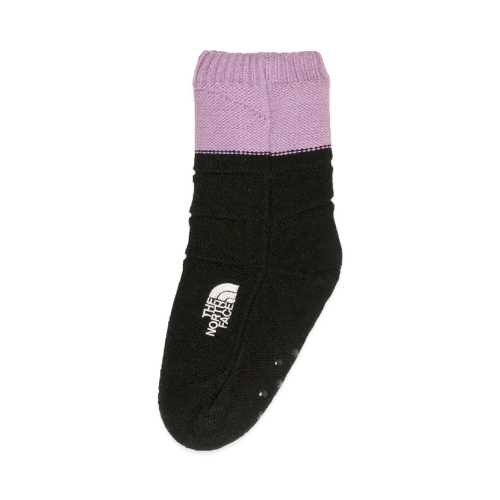 The North Face Kid's Nuptse Bootie Socks Kids "Lavender x TNF Black"