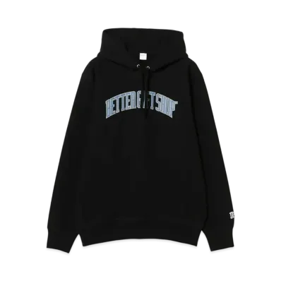 BEAMS x Better (TM) Gift Shop Collegiate Black Hooded Sweatshirt "Black"