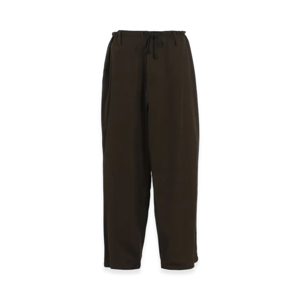 S'YTE Cotton Drill Drawstring Wide Pants "Khaki Green"