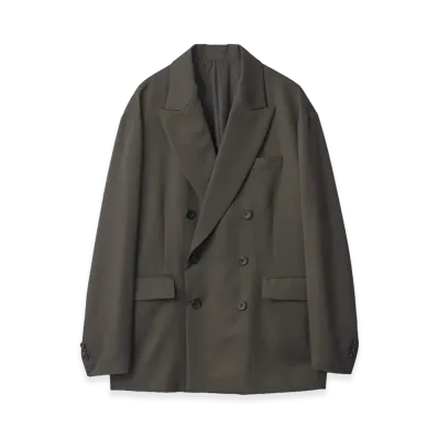 ssstein Oversized Double Breasted Jacket "Grey Khaki"