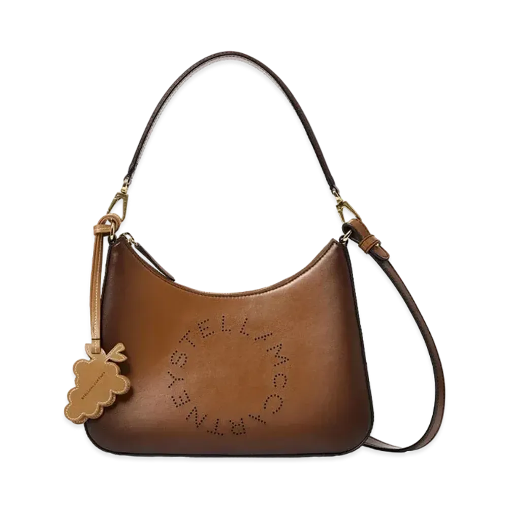STELLA McCARTNEY Logo Crossbody Shoulder Bag "Aged Brown"