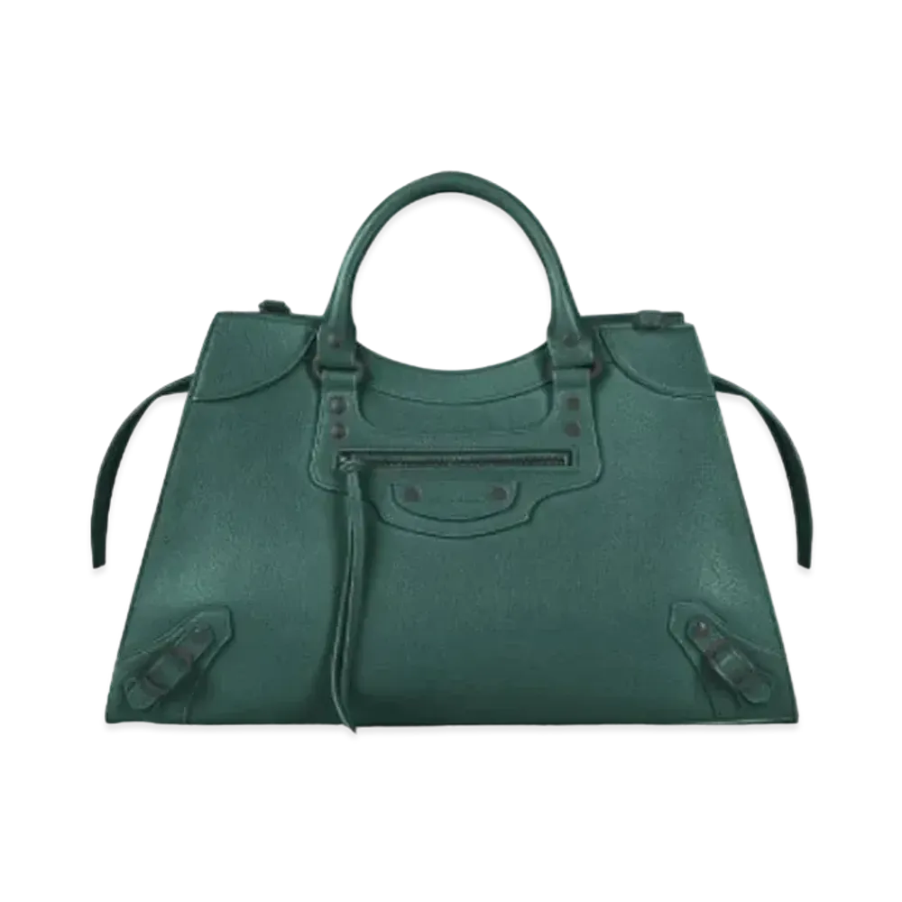 BALENCIAGA Neo Classic Large Handbag "Green"