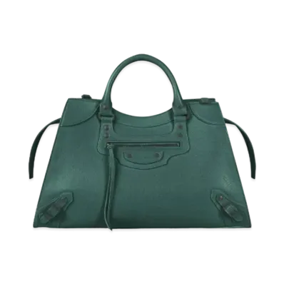 BALENCIAGA Neo Classic Large Handbag "Green"