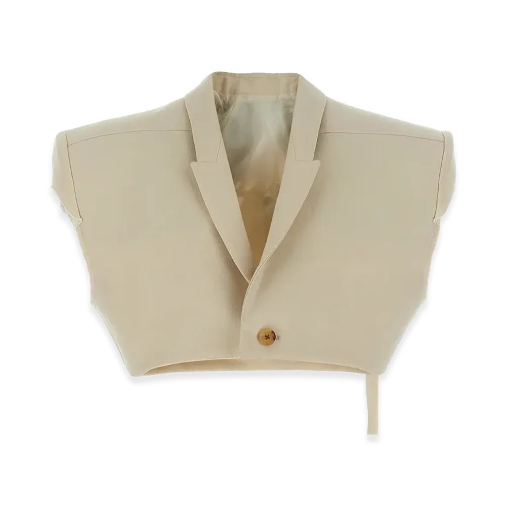 Rick Owens Women's Micro Tatlin' Vest "Beige"
