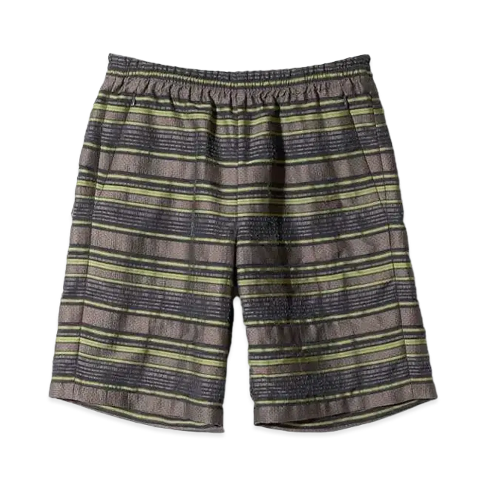 Needles Basketball Short - Pe/Cu/N/C/R Chiffon Stripe Jq. "Brown/Multi"