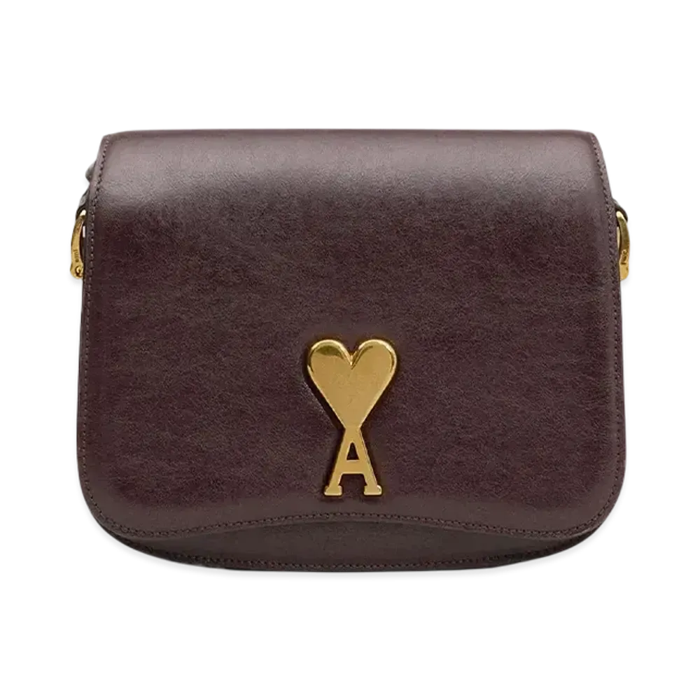 AMI PARIS Paris Paris Bag "Aubergine"