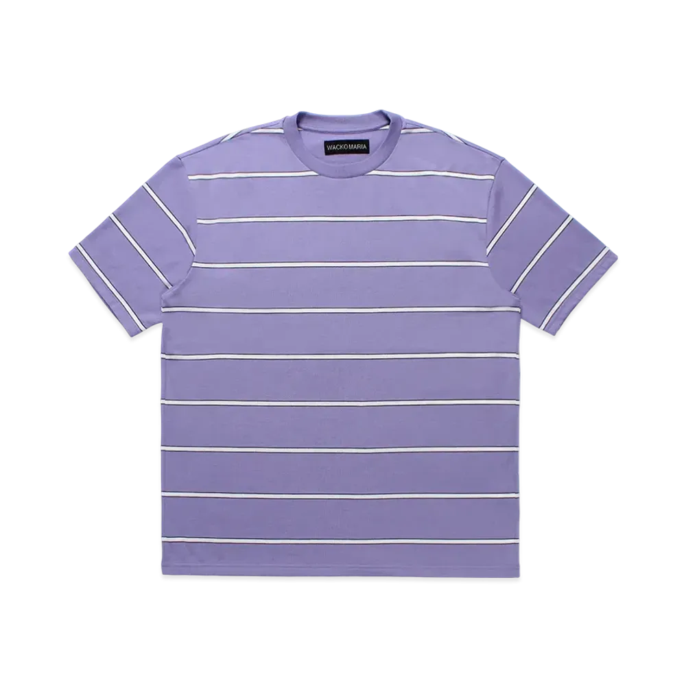 WACKO MARIA Striped T-Shirt "Purple"