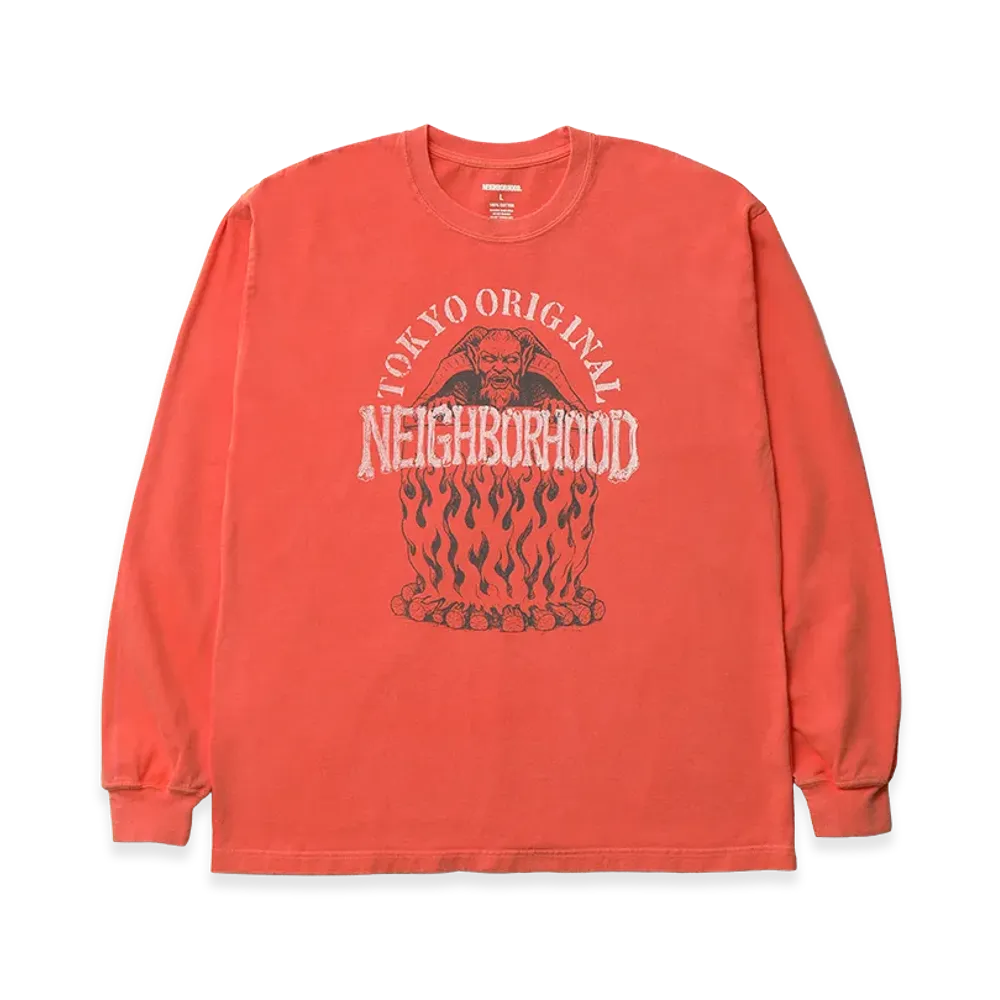 NEIGHBORHOOD NH Tee LS-3 "Orange"