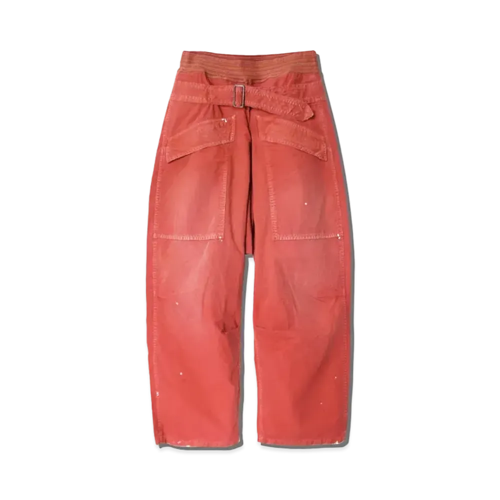 KAPITAL LIPSTOP AVIATOR SUITCUT PANTS "Red"