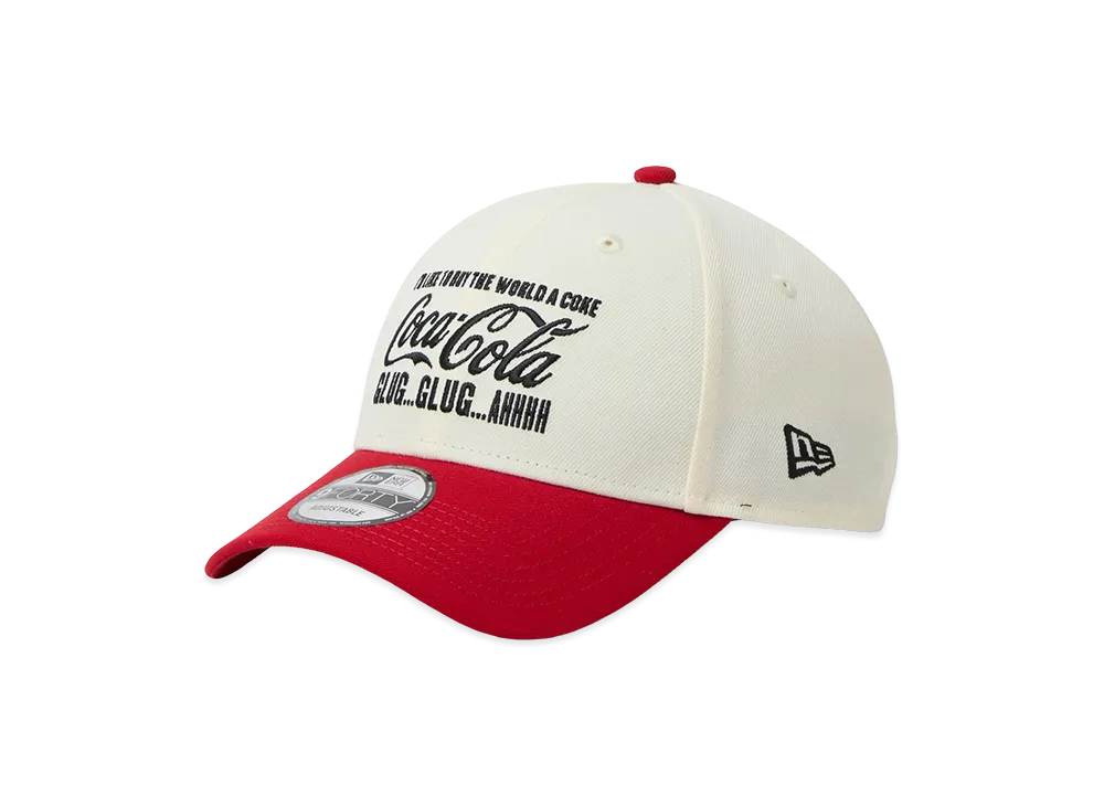 NEW ERA x Coca-Cola 9Forty "Chrome White/Scarlet"