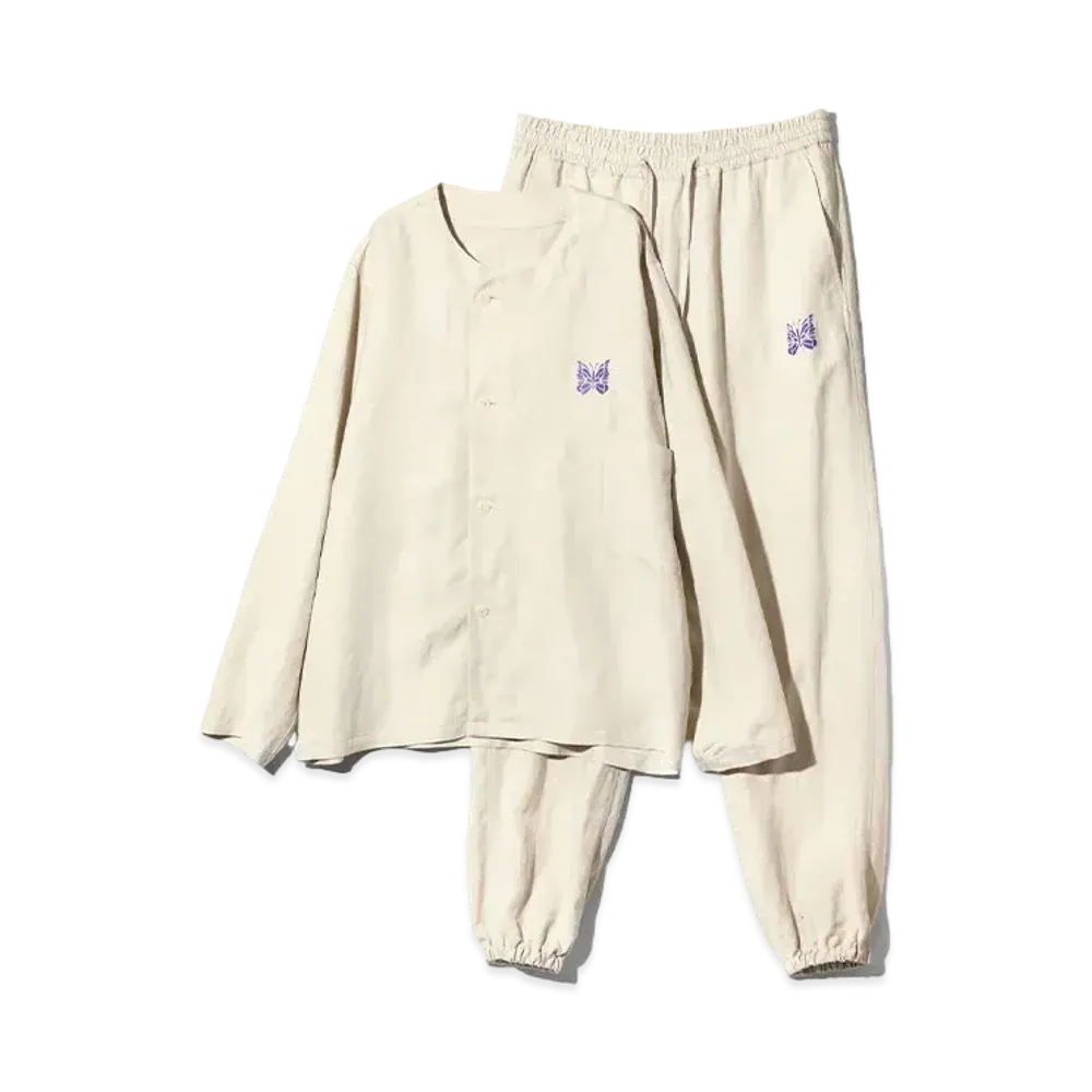 Needles Pajama Set - L/R Canvas "Ivory"
