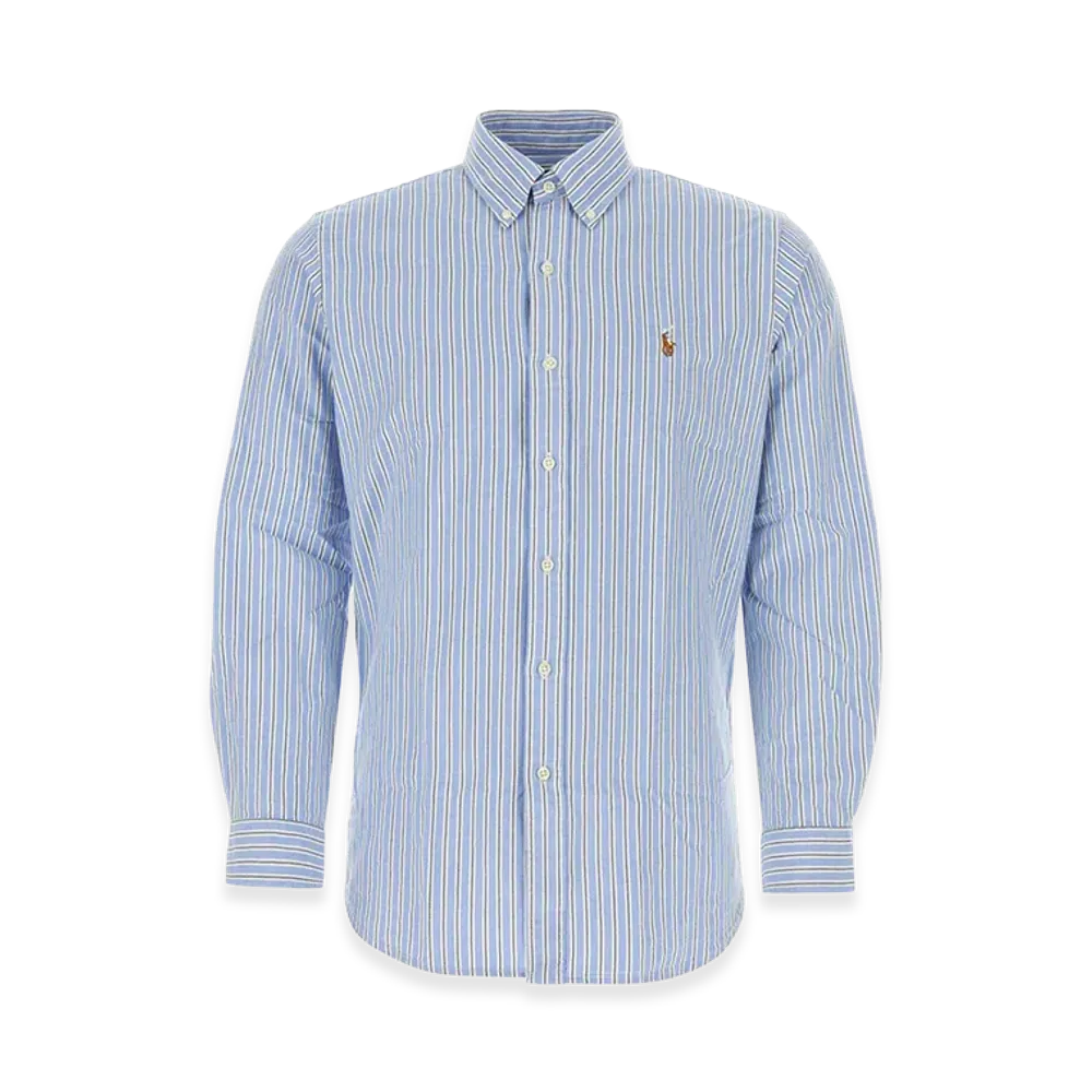 Polo Ralph Lauren Embroidered Poplin Shirt "Blue"