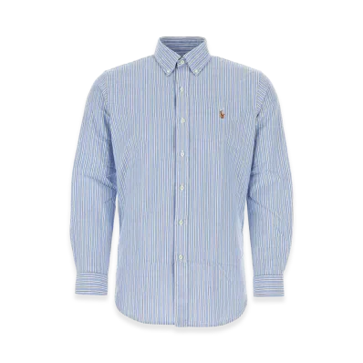 Polo Ralph Lauren Embroidered Poplin Shirt "Blue"