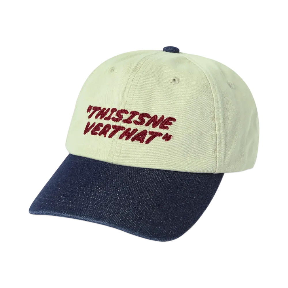 thisisneverthat Visor Denim Cap "Beige/Indigo"