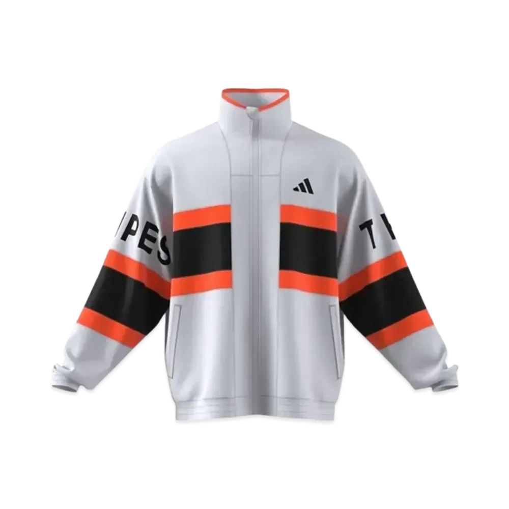 adidas Warding Pack Loose Fit Mesh Lined Woven Jacket "Dash Grey"