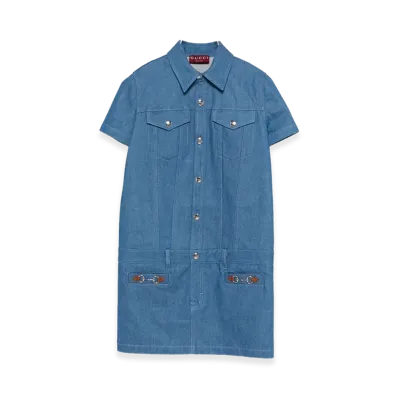 GUCCI Women's Dresses "Blue"