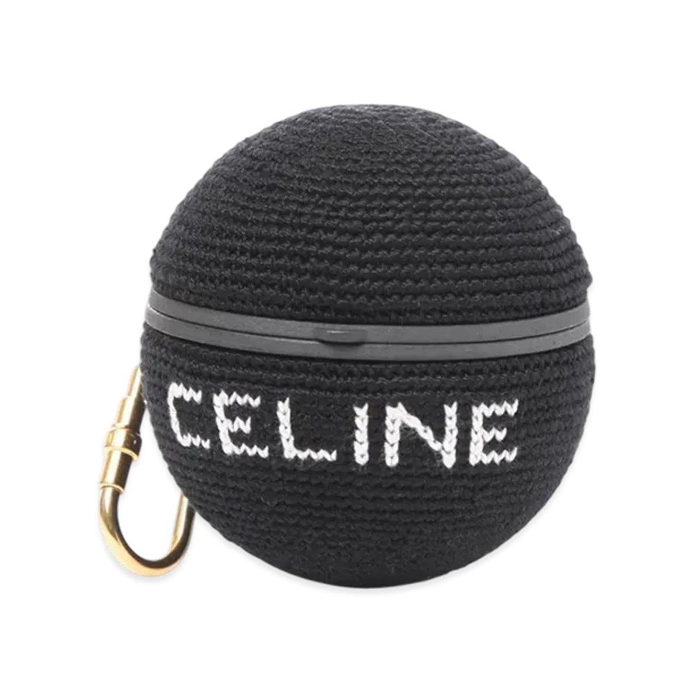 CELINE AirPods Pro Case With Keychain "Black"