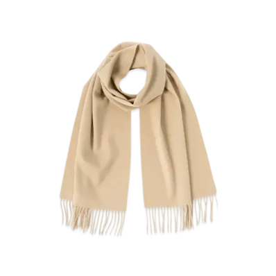 BEAMS Cashmere Scarf Solid "Beige"