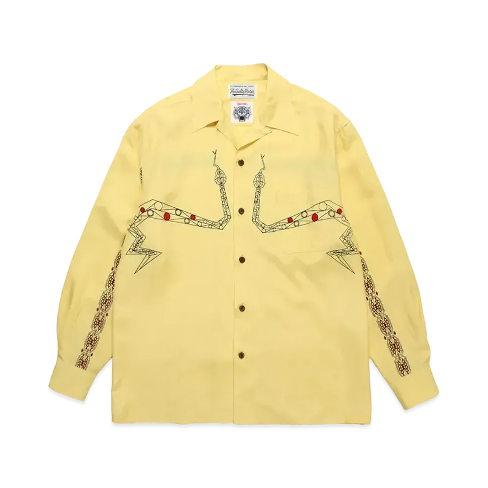 WACKO MARIA x WOLF'S HEAD / 50's Shirt "Yellow"