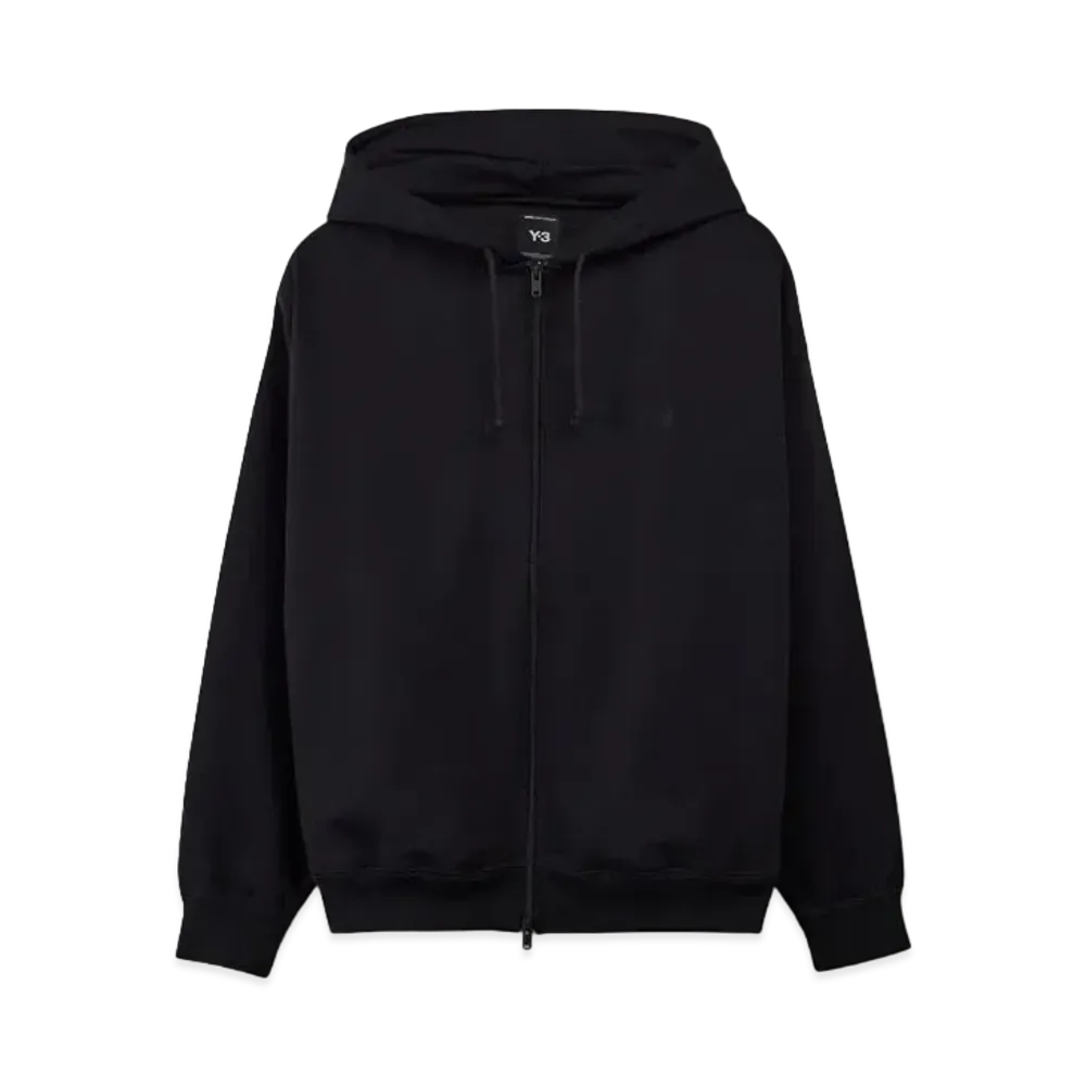 Y-3 Brushed Terry Zip Hoodie "Black"