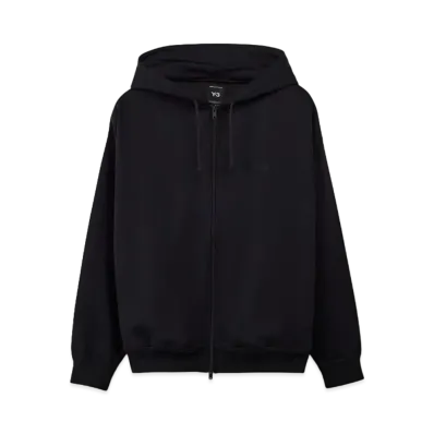 Y-3 Brushed Terry Zip Hoodie "Black"