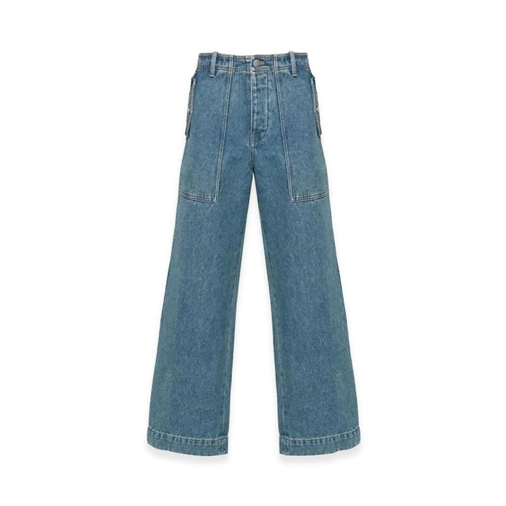 Maison Kitsune Jeans "Clear Blue"
