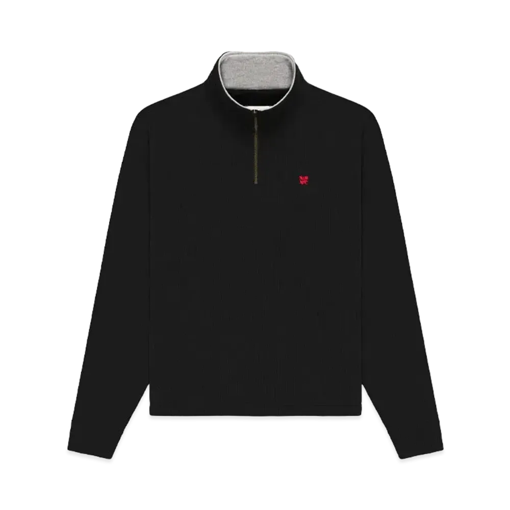 Aime Leon Dore Crest Quarter Zip Pullover "Black"