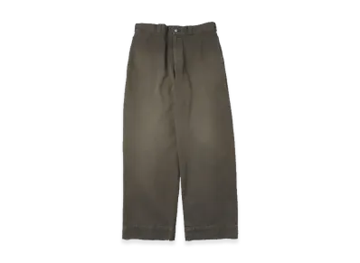 A.PRESSE Vintage Twill Work Pants "Olive"