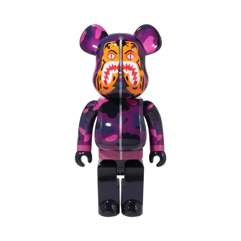 Bearbrick A BATHING APE Camo Tiger 1000%