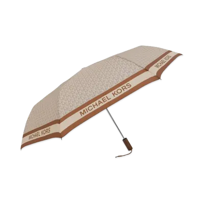 MICHAEL KORS Women's Travel Umbrella "Vanilla"