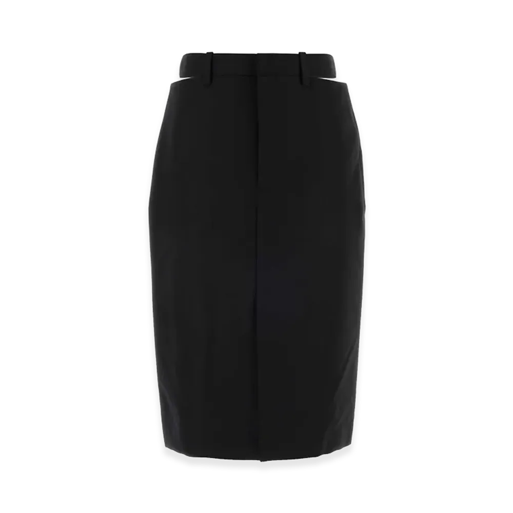 Jil Sander Women's Wool Blend Skirt "Black"