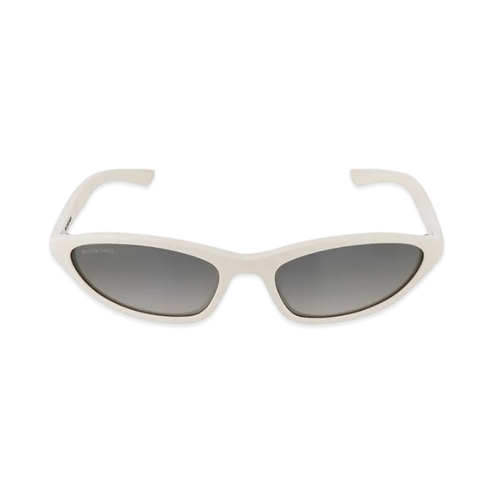 BALENCIAGA Neo Oval 2.0 Sunglasses "Off White"