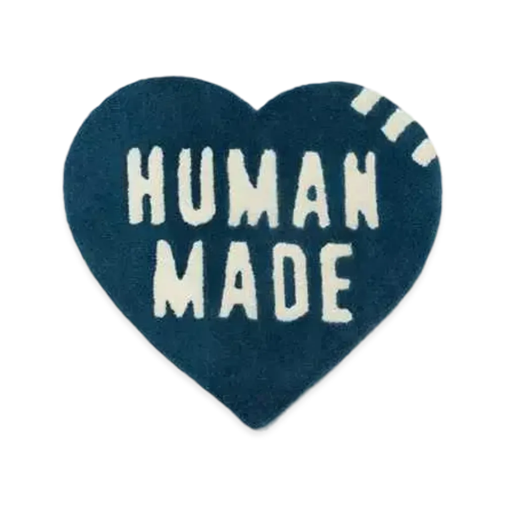 HUMAN MADE HEART RUG SMALL "Navy" HM23GD053