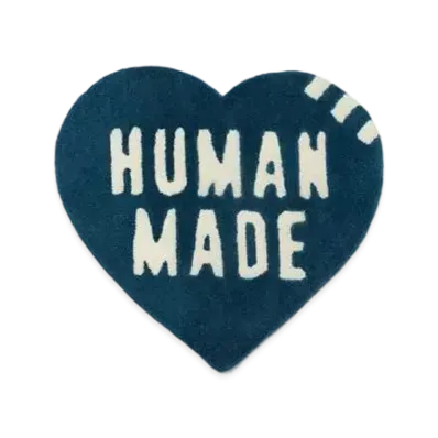 HUMAN MADE HEART RUG SMALL "Navy" HM23GD053