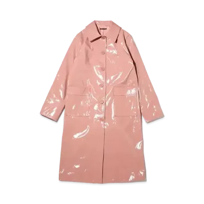 atmos pink x Riehata Belt Tsuki Enamel Coat "Pink"