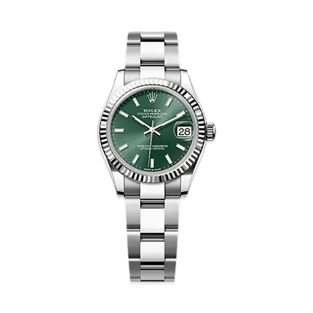 ROLEX Datejust 31mm Oystersteel & White Gold 278274 "Mint Green"