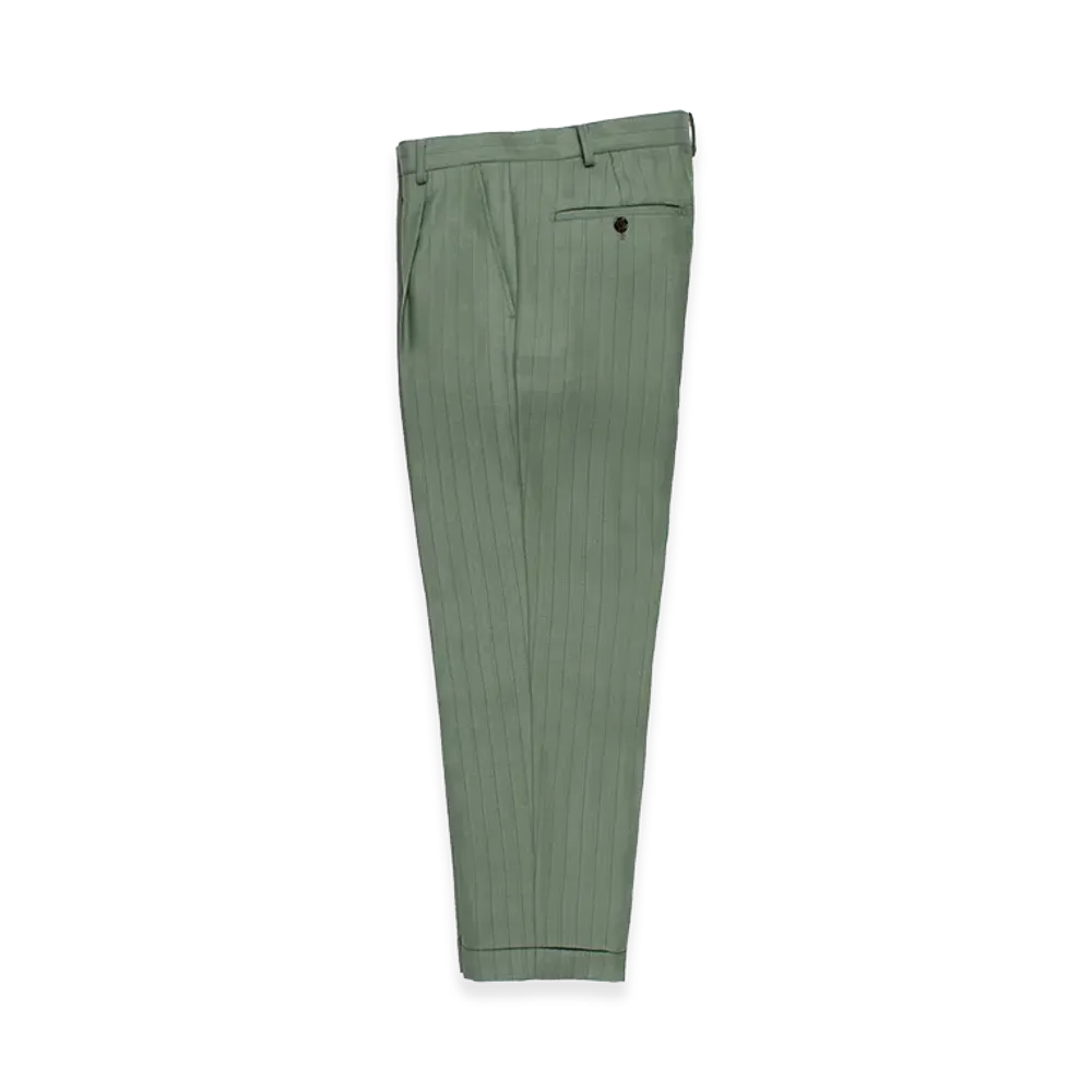 WACKO MARIA x Dormeuil Pleated Trousers Type-1,2,Double "Light Green"