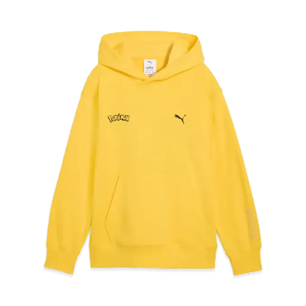 PUMA x Pokemon Kids Relaxed Graphic Hoodie TR "Energizing Yellow"