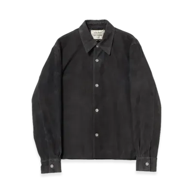 BEAMS FUTURE ARCHIVE Suede Shirts "Charcoal.G"