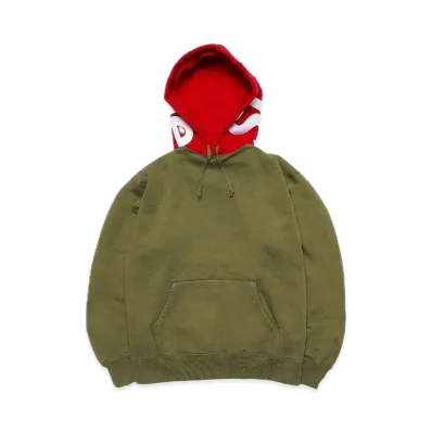 Supreme Contrast Hooded Sweatshirt "Olive"