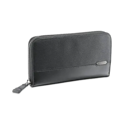 BVLGARI Serpenti Scaglie Man Zip Wallet "Black"