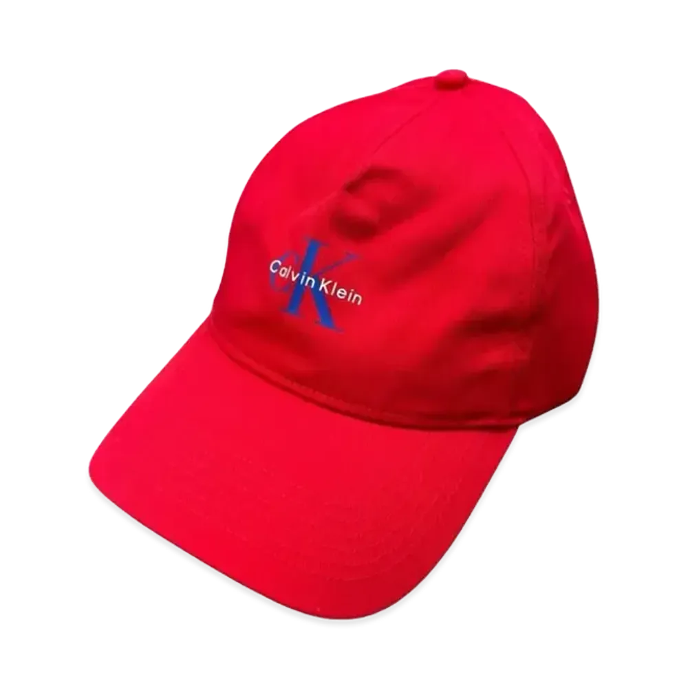 Calvin Klein Monologo Printed Baseball Cap "Red"
