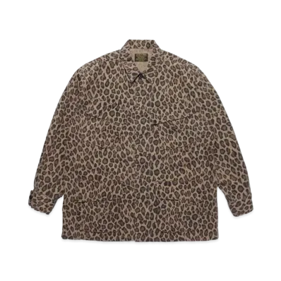 WACKO MARIA LEOPARD FATIGUE JACKET "Beige"