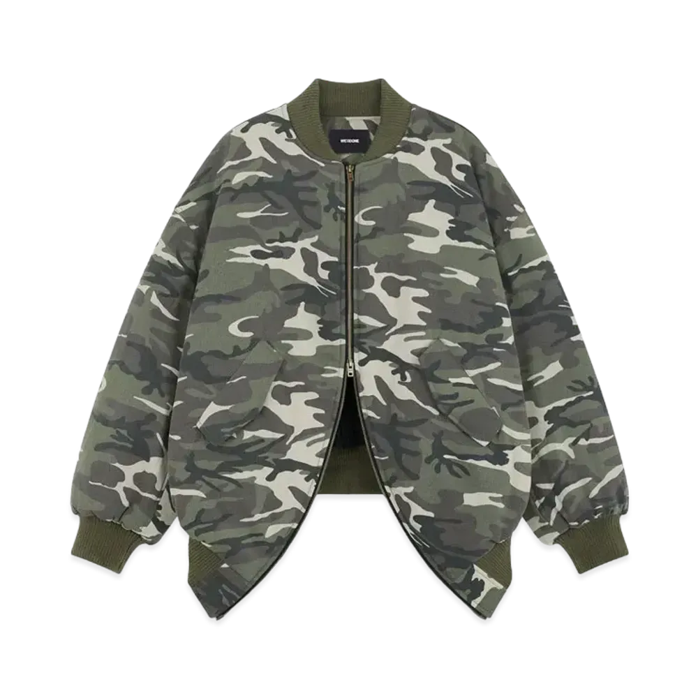 WE11DONE Camo Bomber Jacket "Beige"